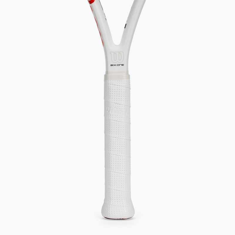 Ракетка тенісна Wilson Six.One Lite 102 CVR біло-червона WRT73660U 4