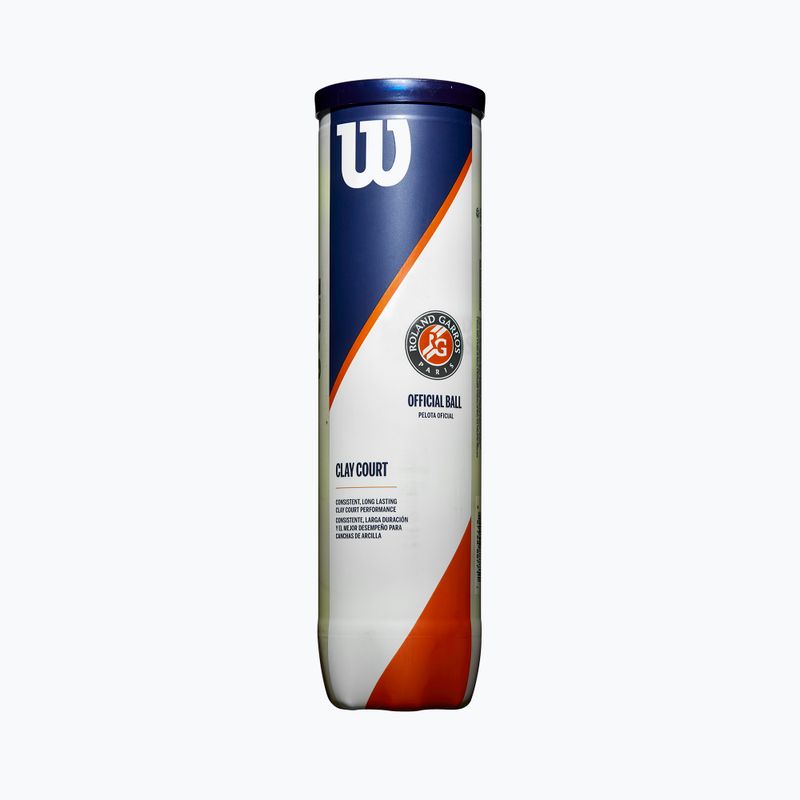 Тенісні м'ячі Wilson Roland Garros Clay Ct 4 шт. жовті WRT115000 2