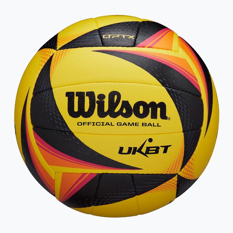 М'яч волейбольний пляжний Wilson OPTX AVP VB OFFICIAL GB yellow розмір 5