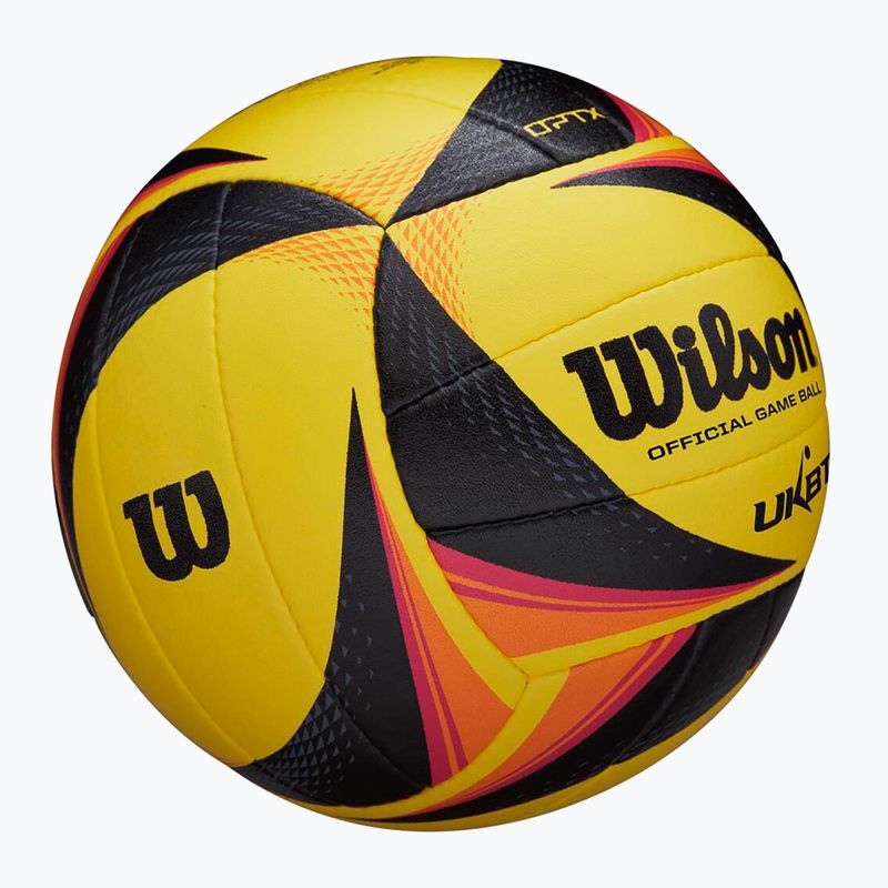 М'яч волейбольний пляжний Wilson OPTX AVP VB OFFICIAL GB yellow розмір 5 3