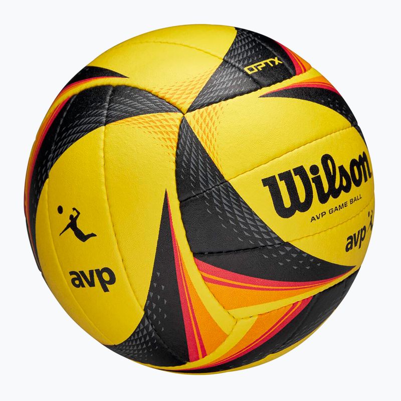 М'яч волейбольний пляжний Wilson OPTX AVP VB OFFICIAL GB yellow розмір 5 5