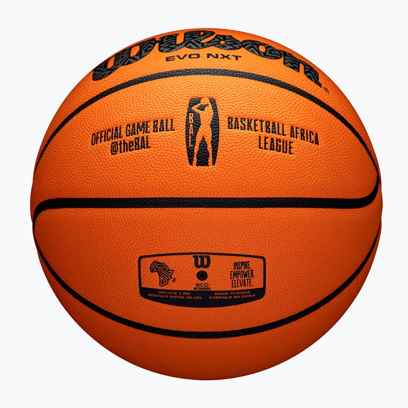 М'яч баскетбольний Wilson EVO NXT Africa League brown розмір 7 6