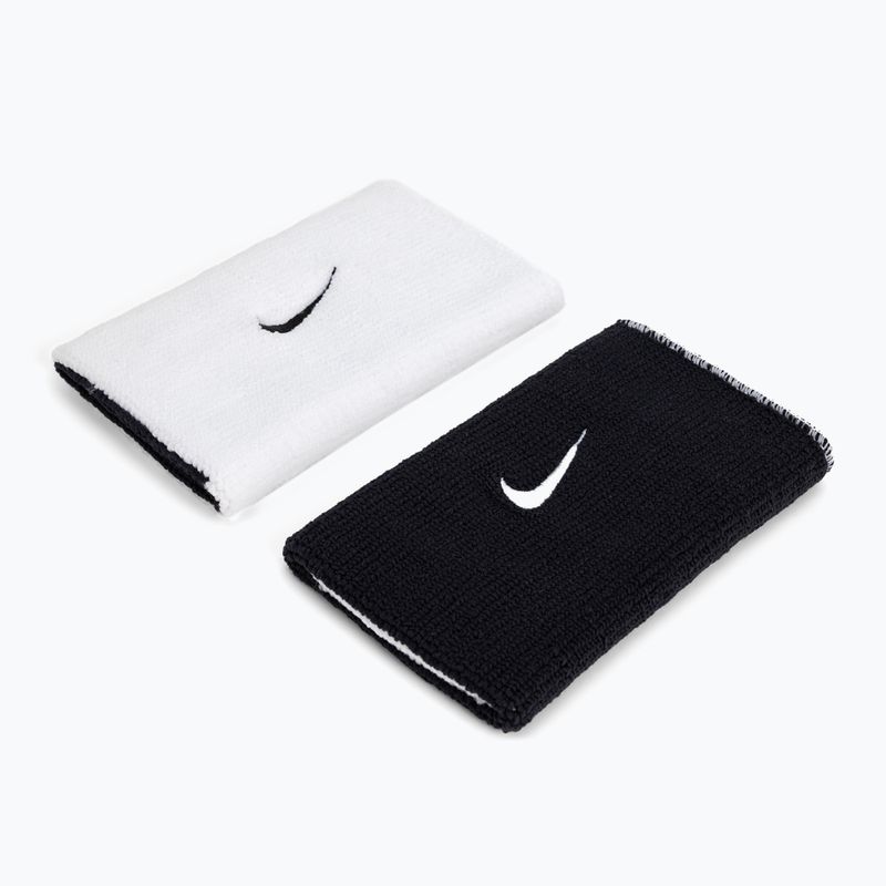 Напульсники Nike Dri-Fit Doublewide Wristbands Home And Away 2 шт. білі NNNB0-101