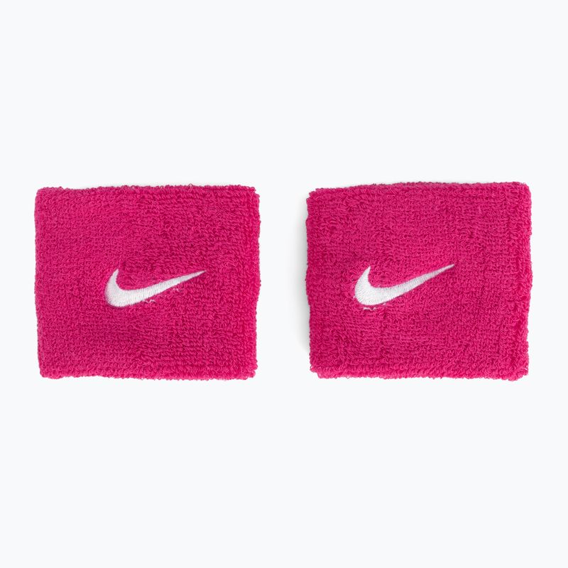 Напульсники Nike Swoosh Wristbands 2 шт. темно-рожеві NNN04-639 2