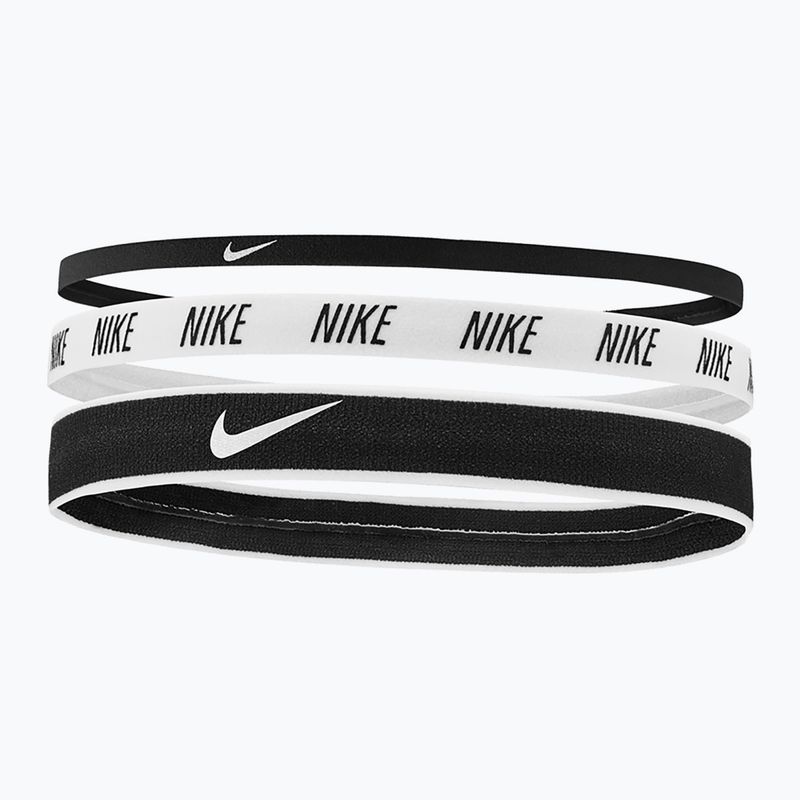 Наголовні пов'язки Nike Tidth 3 шт чорний/білий/чорний
