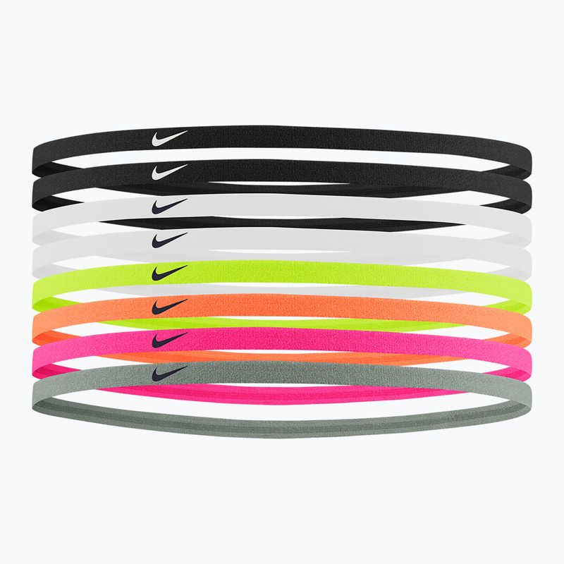 Пов'язка на голову Nike Skinny Headbands 8 шт. black/black/white