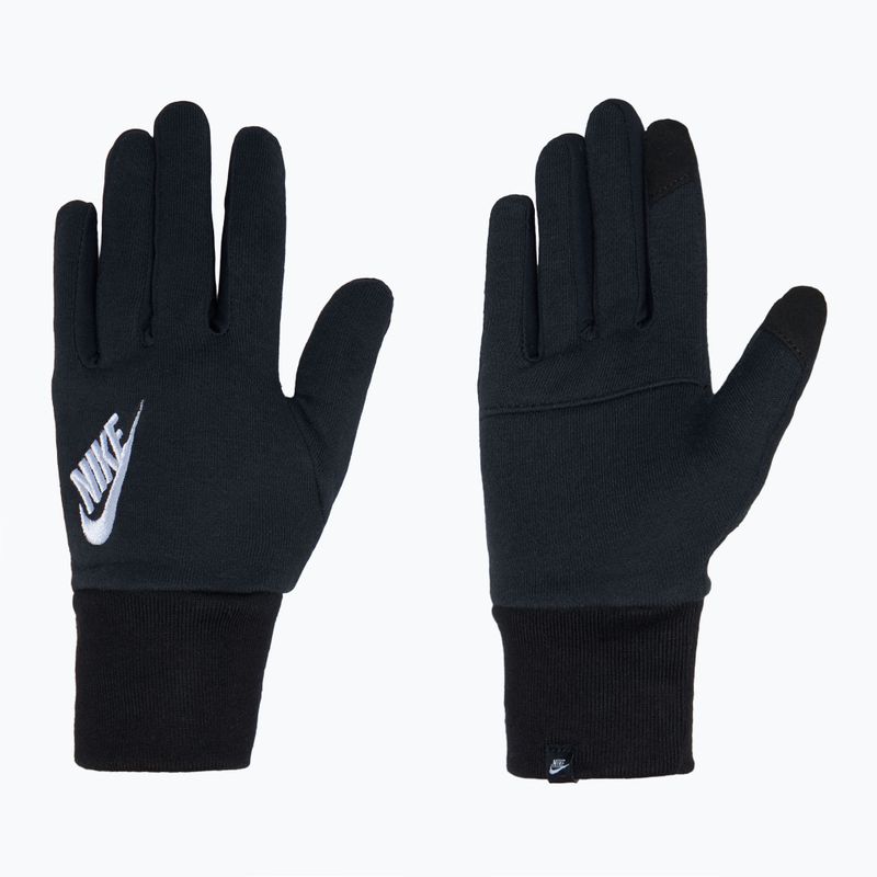 Рукавички для бігу жіночі Nike Club Fleece black/white 2