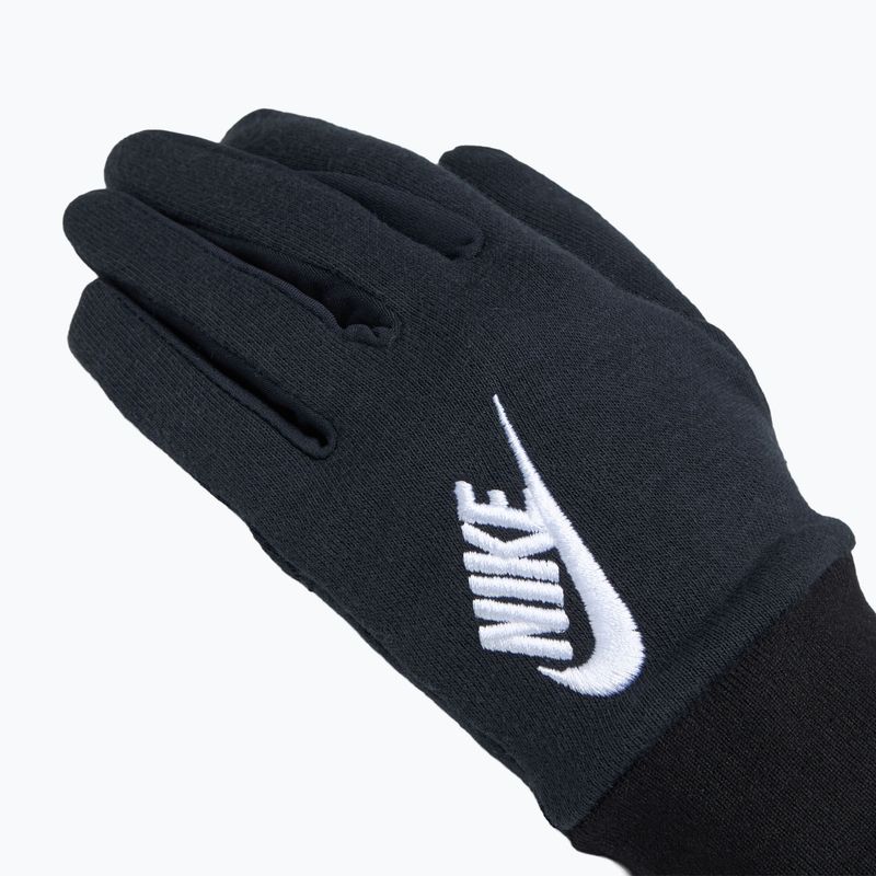 Рукавички для бігу жіночі Nike Club Fleece black/white 4