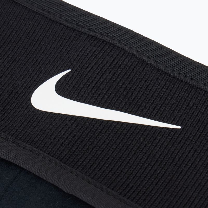 Трикотажна пов'язка на голову Nike чорний/чорний/білий 4