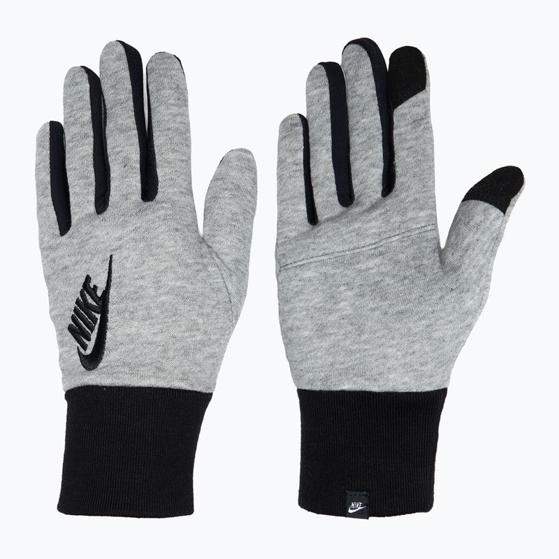 Рукавички для бігу жіночі Nike Club Fleece grey heather/black/black