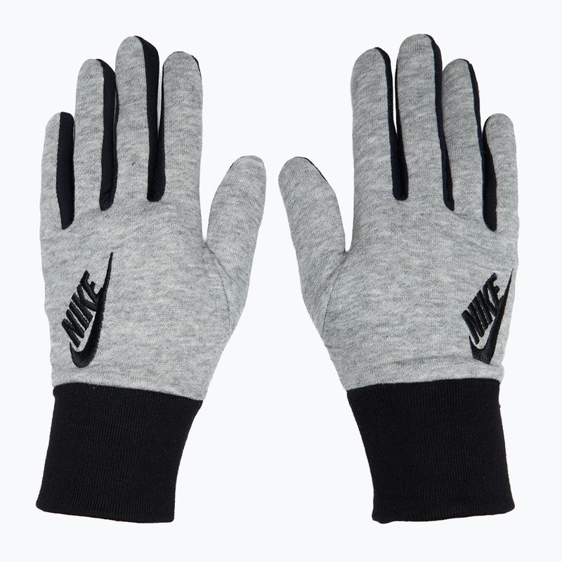 Рукавички для бігу жіночі Nike Club Fleece grey heather/black/black 2
