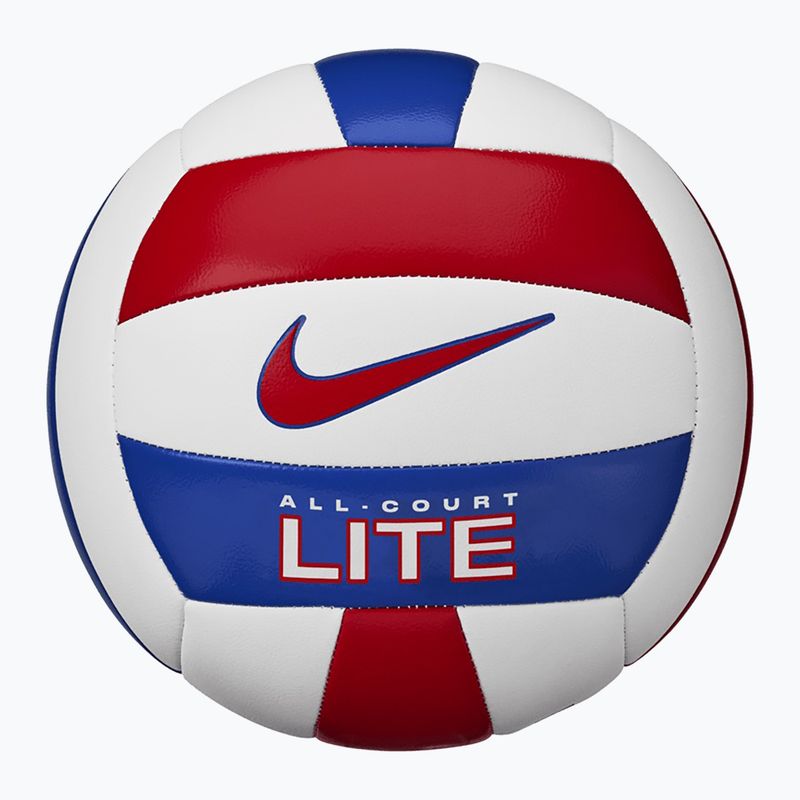 М'яч волейбольний Nike All Court Lite Volleyball white/university red/game royal/university red розмір 5 4