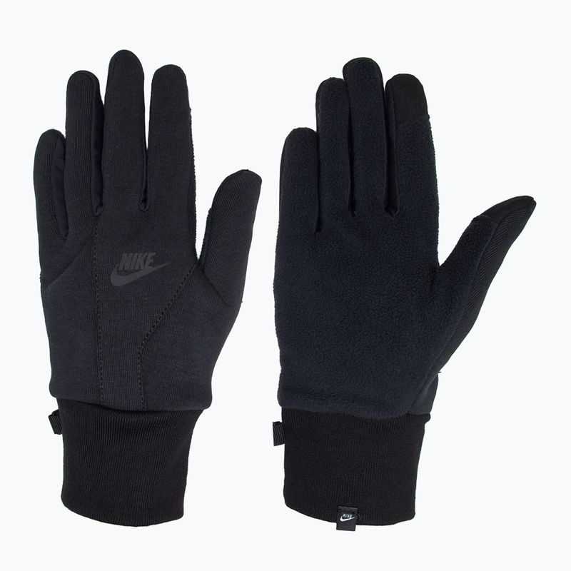 Рукавички для бігу чоловічі Nike Tech Fleece 2.0 black/black/black