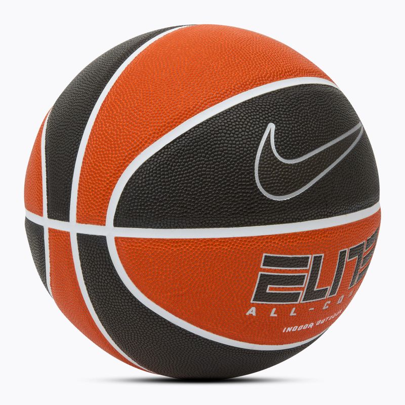 М'яч баскетбольний Nike Elite All Court 8P 2.0 Deflated amber/white/metallic silver/black розмір 7 2