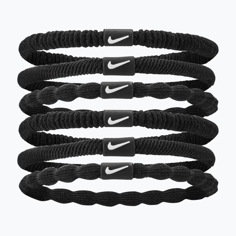 Гумки для волосся Nike Flex Hair Tie 6 шт. black/black/white