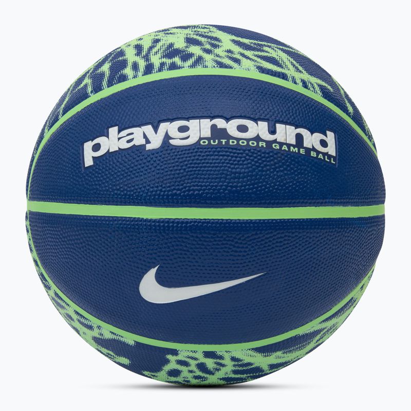 М'яч баскетбольний Nike Everyday Playground 8P Graphic Deflated deep royal blue/vapor green/white розмір 4