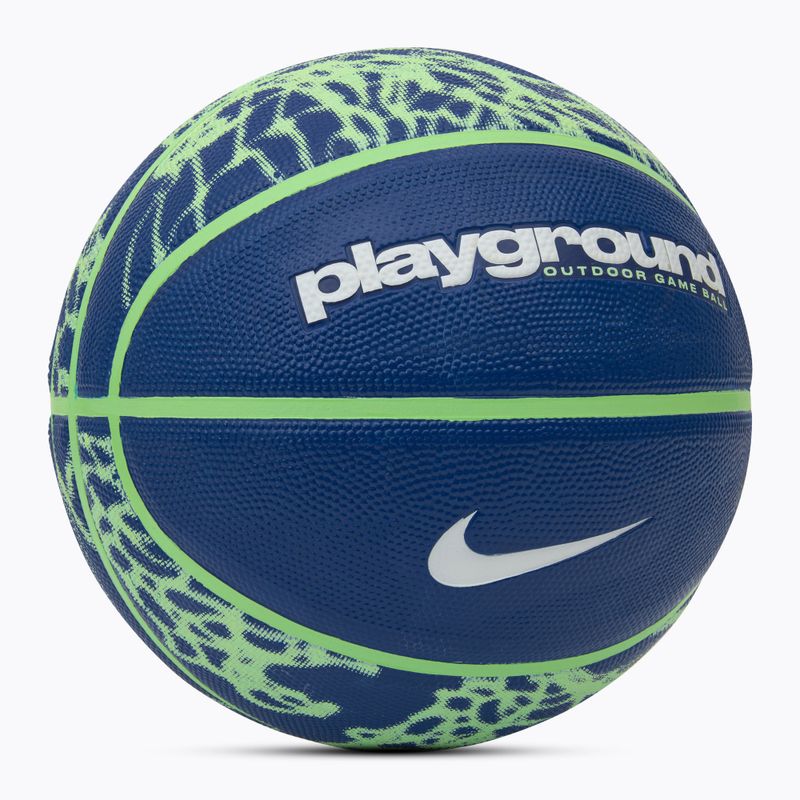 М'яч баскетбольний Nike Everyday Playground 8P Graphic Deflated deep royal blue/vapor green/white розмір 7 2