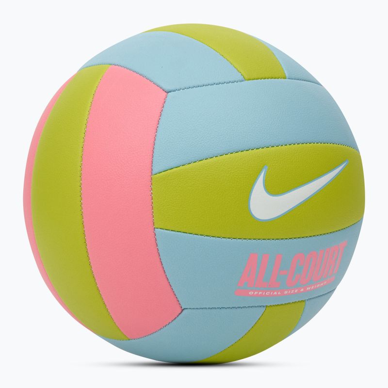 М'яч волейбольний Nike All Court Volleyball coral chalk/ocean bliss/bright cactus/white розмір 5 2