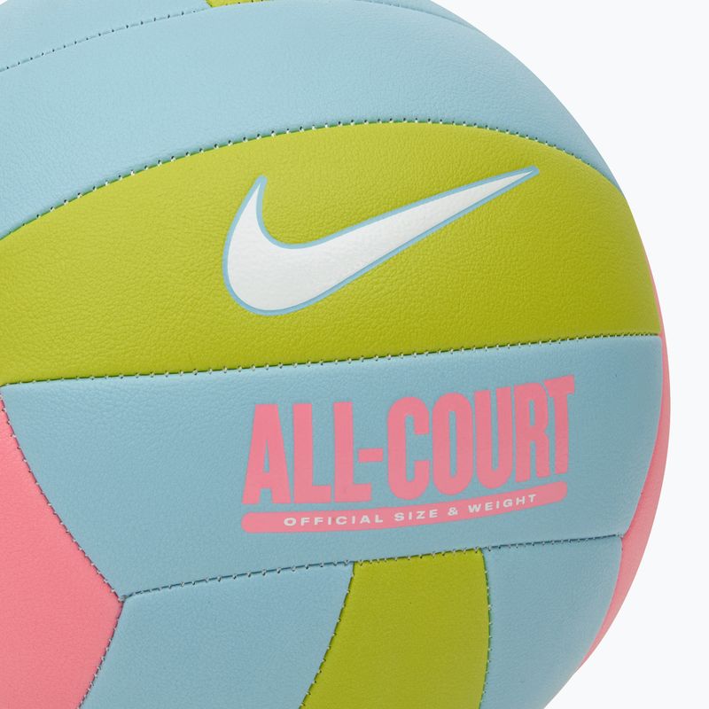 М'яч волейбольний Nike All Court Volleyball coral chalk/ocean bliss/bright cactus/white розмір 5 3