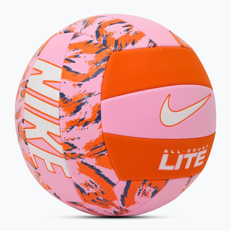 М'яч волейбольний Nike All Court Lite Volleyball pink rise/safety orange/white розмір 5 2
