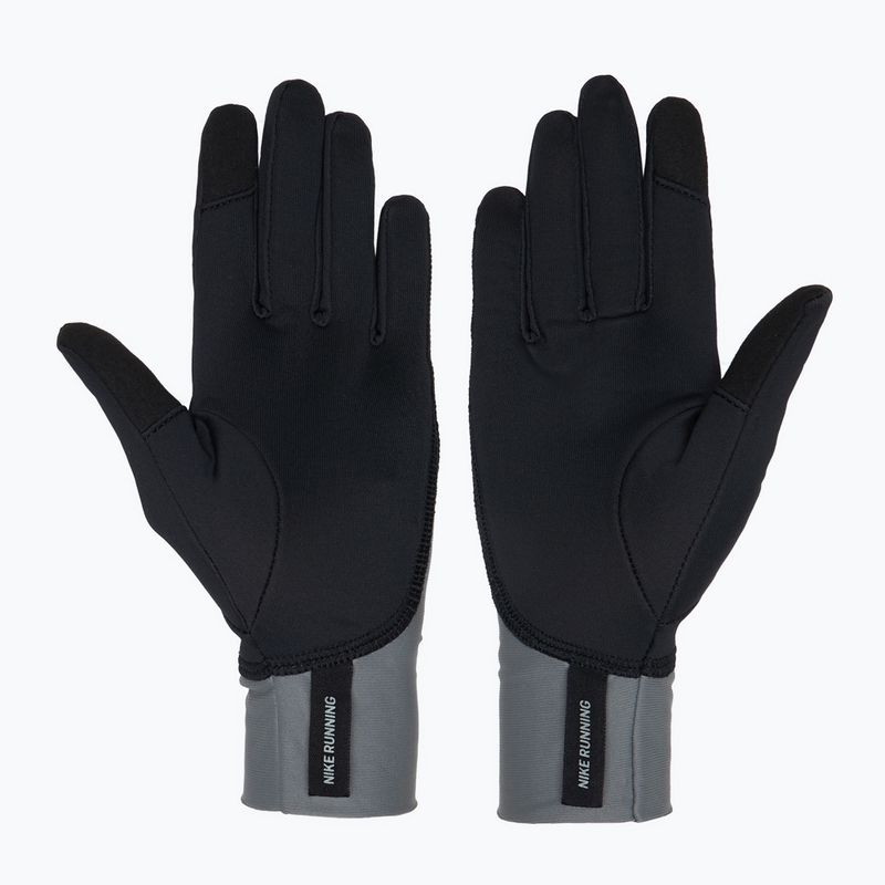 Рукавички для бігу жіночі Nike Pacer Midweight RG black/smoke grey/silver 3
