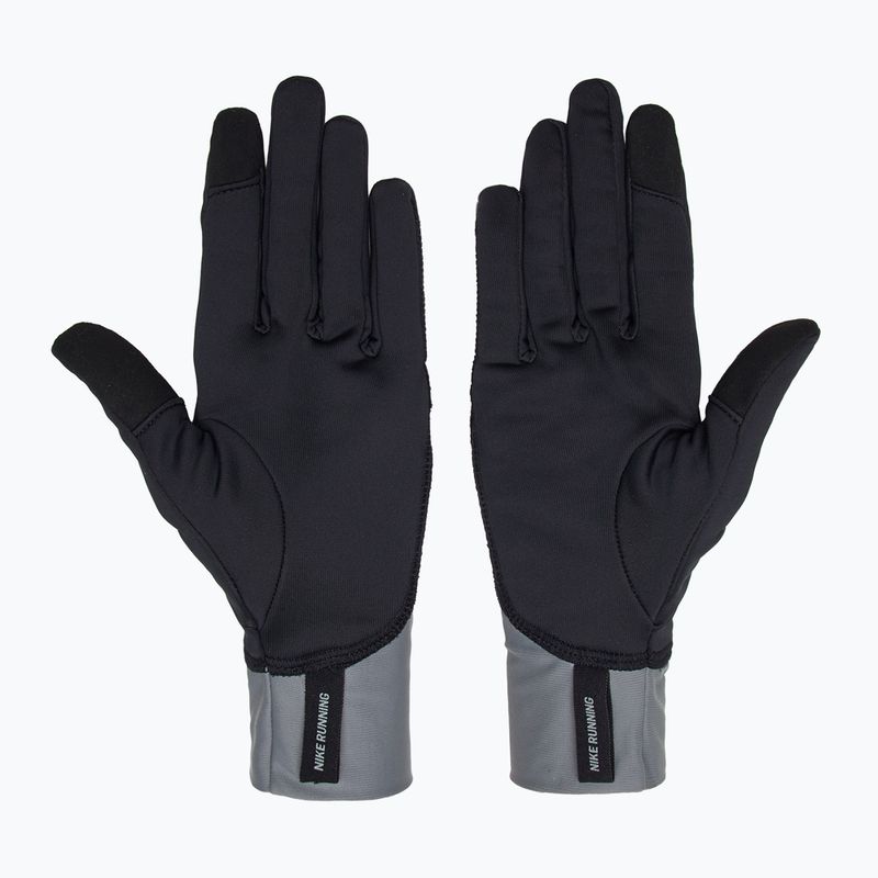 Рукавички для бігу чоловічі Nike Pacer Midweight RG black/smoke grey/silver 3