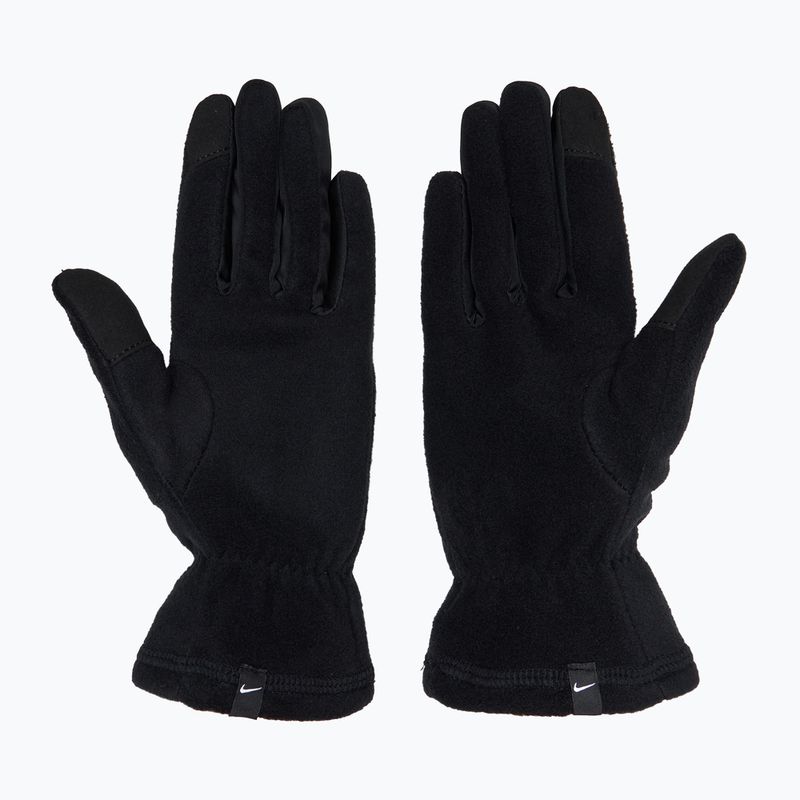 Рукавички для бігу жіночі Nike One Therma-Fit Fleece black/white 3