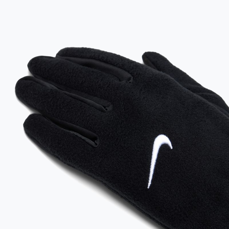 Рукавички для бігу жіночі Nike One Therma-Fit Fleece black/white 4