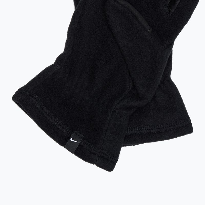 Рукавички для бігу жіночі Nike One Therma-Fit Fleece black/white 5