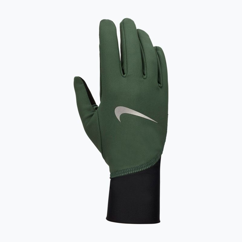 Жіночі бігові рукавички Nike Pacer Midweight RG вінтажні зелені/чорні/сріблясті 5