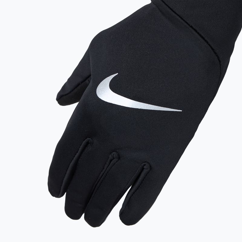 Рукавички для бігу жіночі Nike Pacer Lightweight RG black/black/silver 4