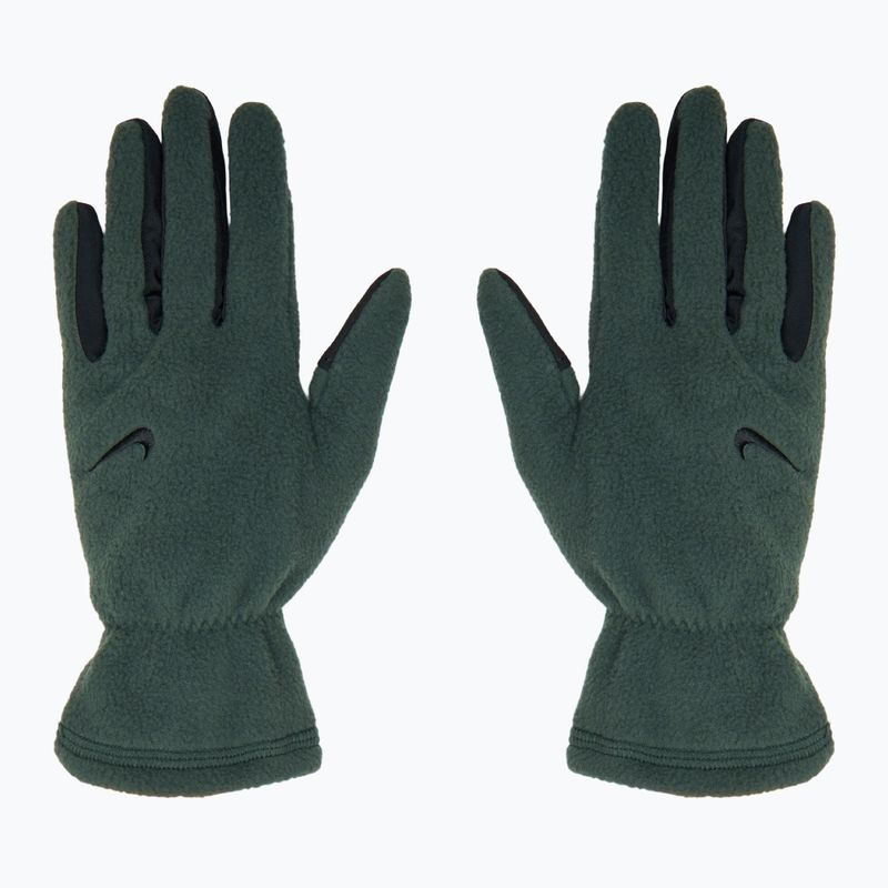 Рукавички для бігу жіночі Nike One Therma-Fit Fleece vintage green/black 2