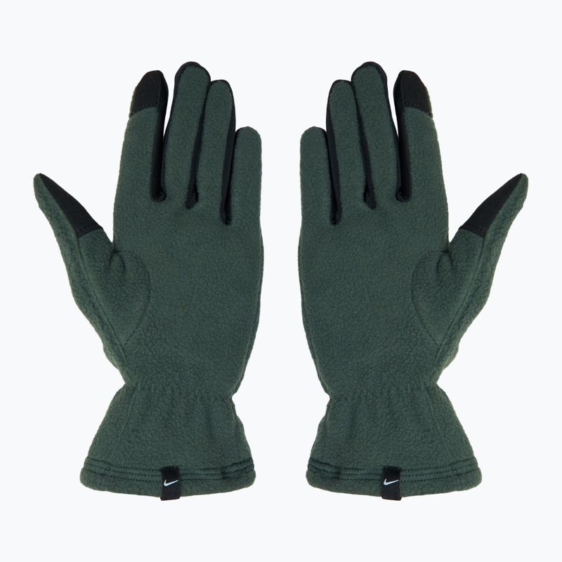 Рукавички для бігу жіночі Nike One Therma-Fit Fleece vintage green/black 3