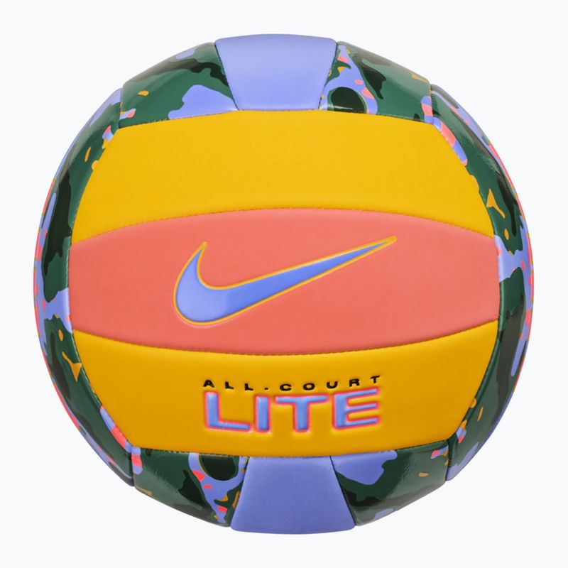 М'яч волейбольний Nike All Court Lite Volleyball light wild манго/university gold/royal pulse розмір 5