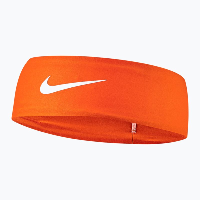 Пов'язка на голову Nike Dri-Fit Fury Classic Headband safety orange/white/white