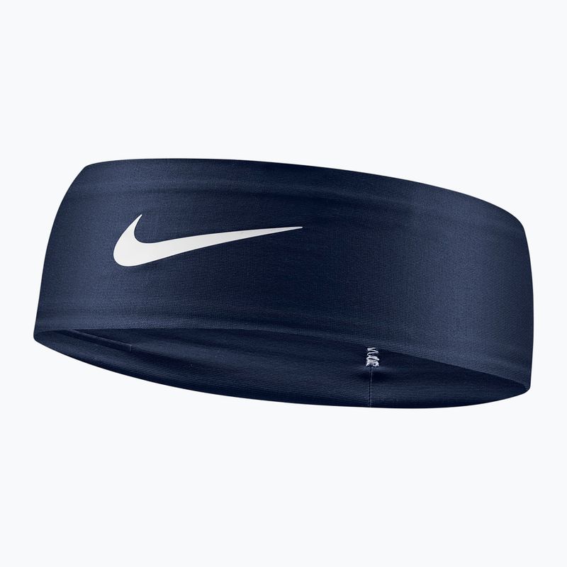 Пов'язка на голову Nike Dri-Fit Fury Classic Headband college navy/white/white