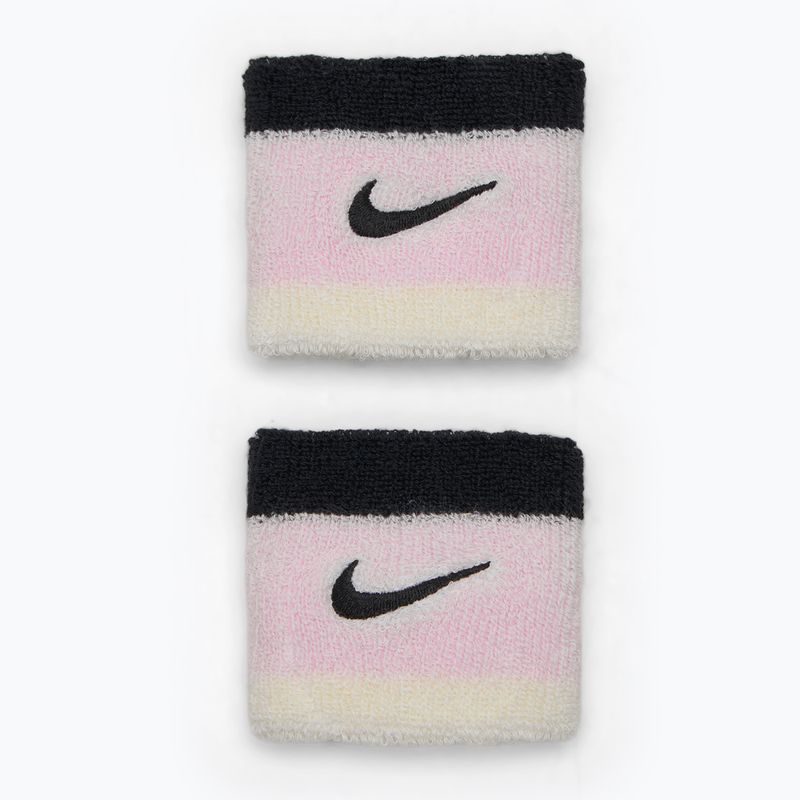 Пов'язка на голову Nike Swoosh Wristbands pink foam/coconut milk/black