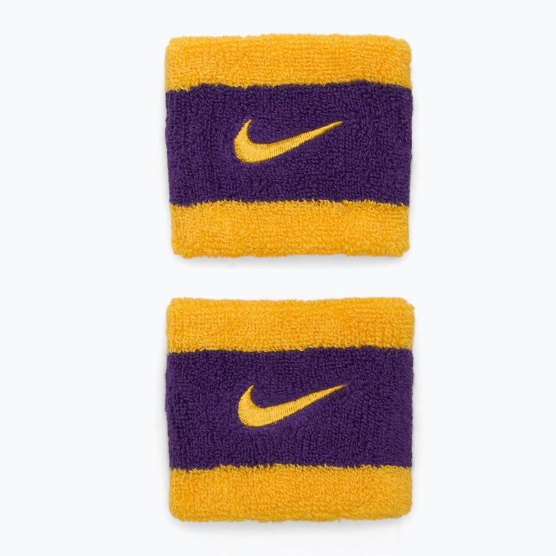 Пов'язка на голову Nike Swoosh Wristbands university gold/court purple/university gold