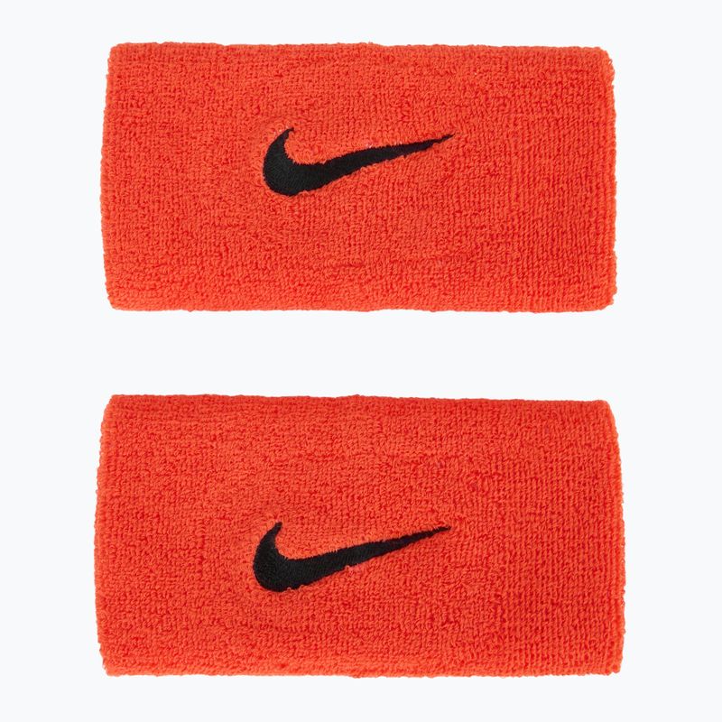 Напульсники Nike Swoosh Doublewide Wristbands 2 шт. bright crimson/cave purple