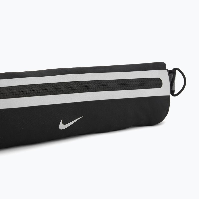 Пояс для бігу Nike Slim 4.0 black/black/silver 4