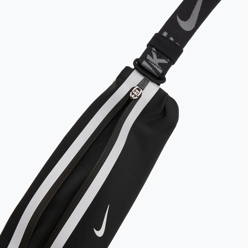 Пояс для бігу Nike Slim 4.0 black/black/silver 5