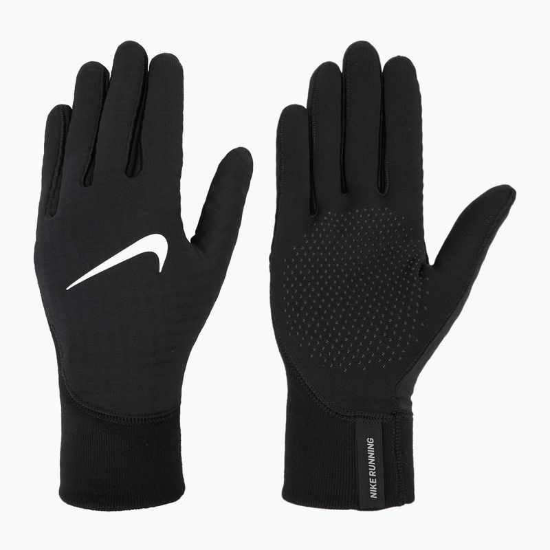Рукавички для бігу чоловічі Nike Therma-Fit Pacer Sphere Midweight RG black/black/silver