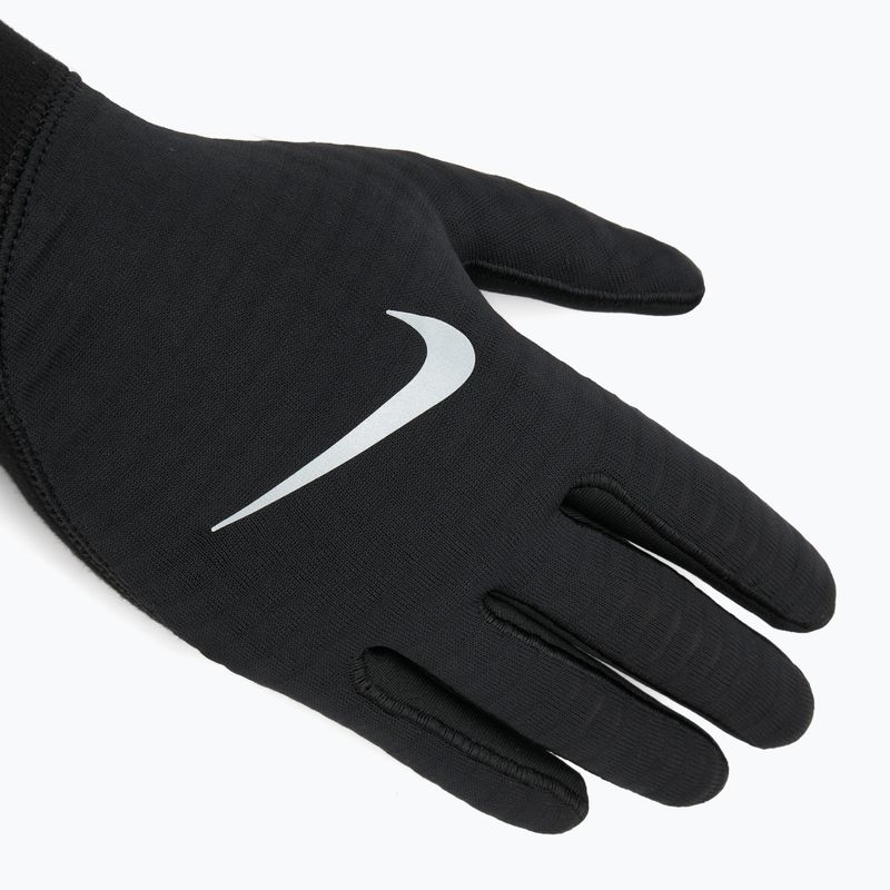 Рукавички для бігу чоловічі Nike Therma-Fit Pacer Sphere Midweight RG black/black/silver 4