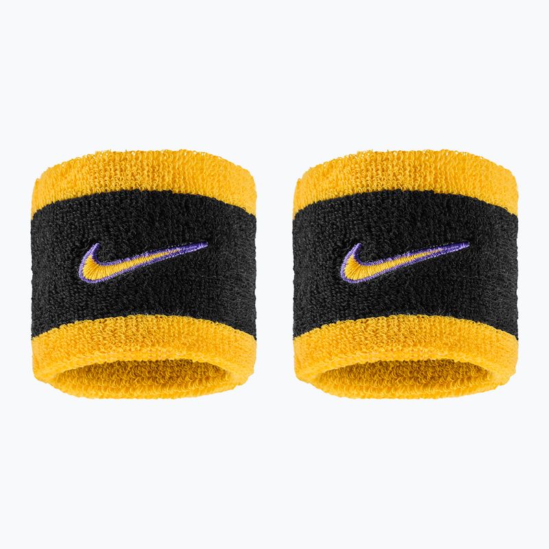 Напульсники Nike Swoosh Classic Wristbands 2 шт. black/court purple/university gold