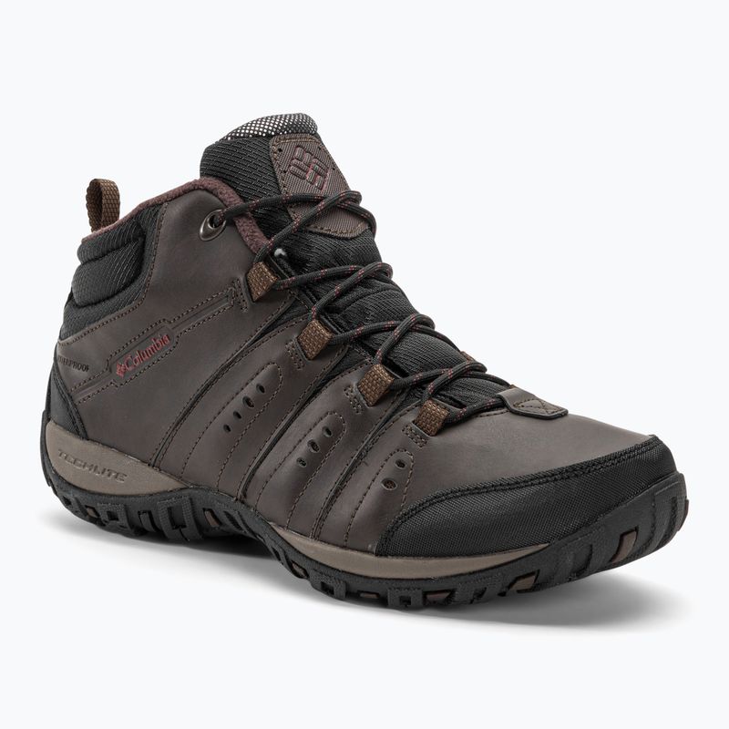 Чоловічі трекінгові черевики Columbia Woodburn II Chukka WP Omni-Heat кордован/гранатовий червоний