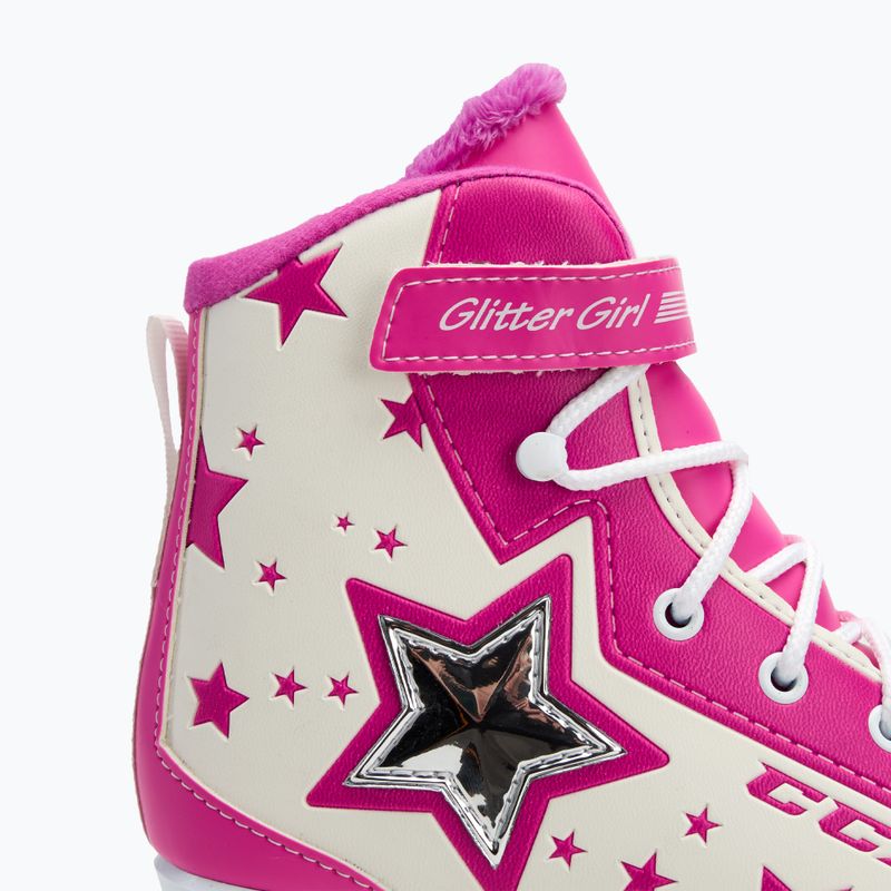 Ковзани дитячі CCM Glitter Girl white/pink 5