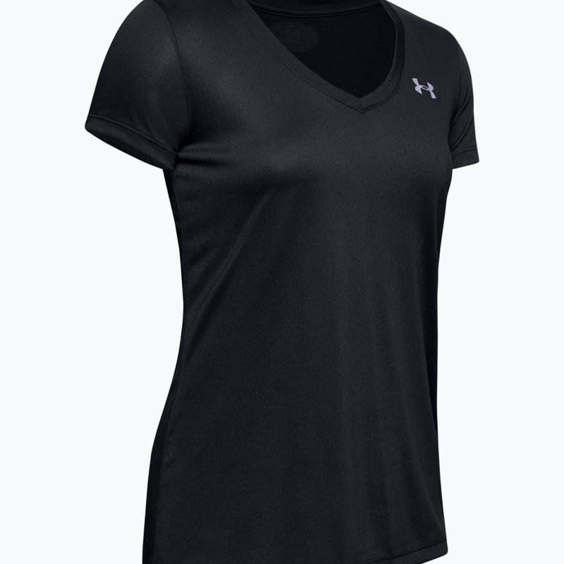 Футболка для тренувань жіноча Under Armour Tech SSV - Solid чорно-срібляста 1255839 4