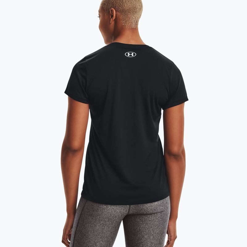 Футболка для тренувань жіноча Under Armour Tech SSV - Solid чорно-срібляста 1255839 2