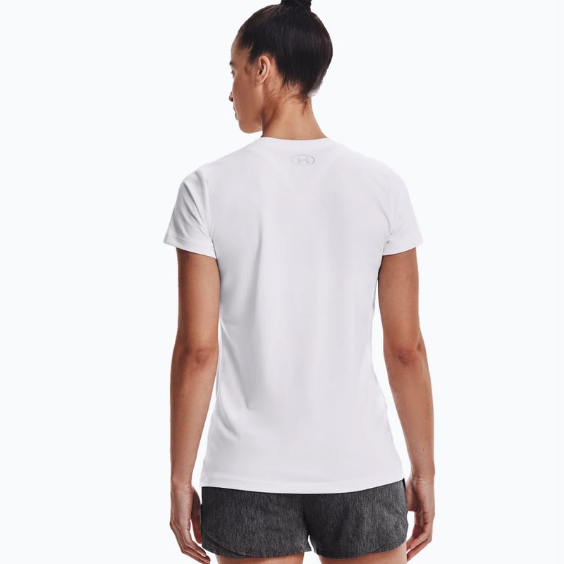 Футболка для тренувань жіноча Under Armour Tech SSV - Solid біло-срібляста 1255839 2