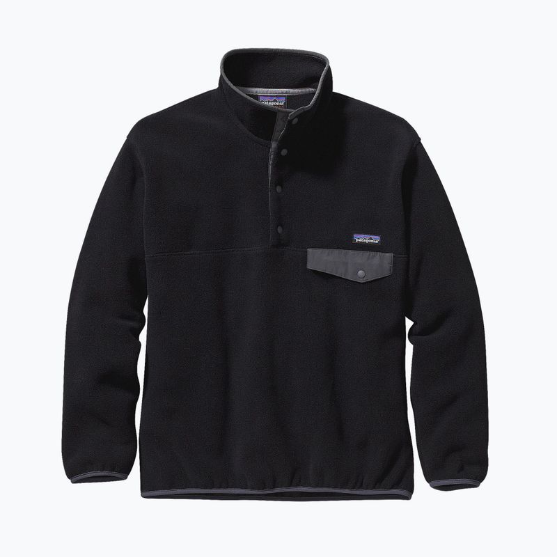 Кофта флісова чоловіча Patagonia Synch Snap-T P/O black w/forge grey 7